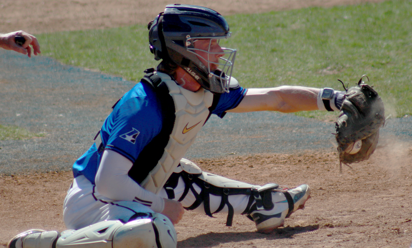 Baseball Earns First Heart Victory; Settles for Split