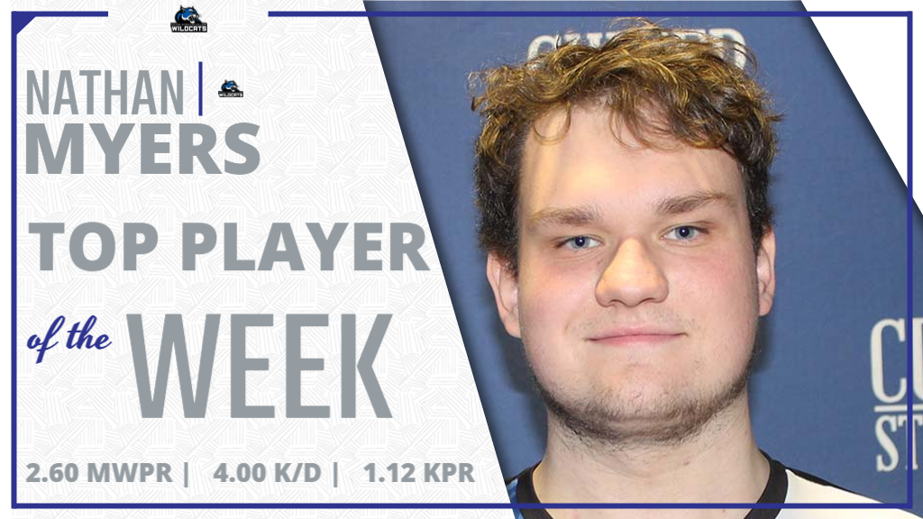 Myers Recognized as Top Player in Week Two