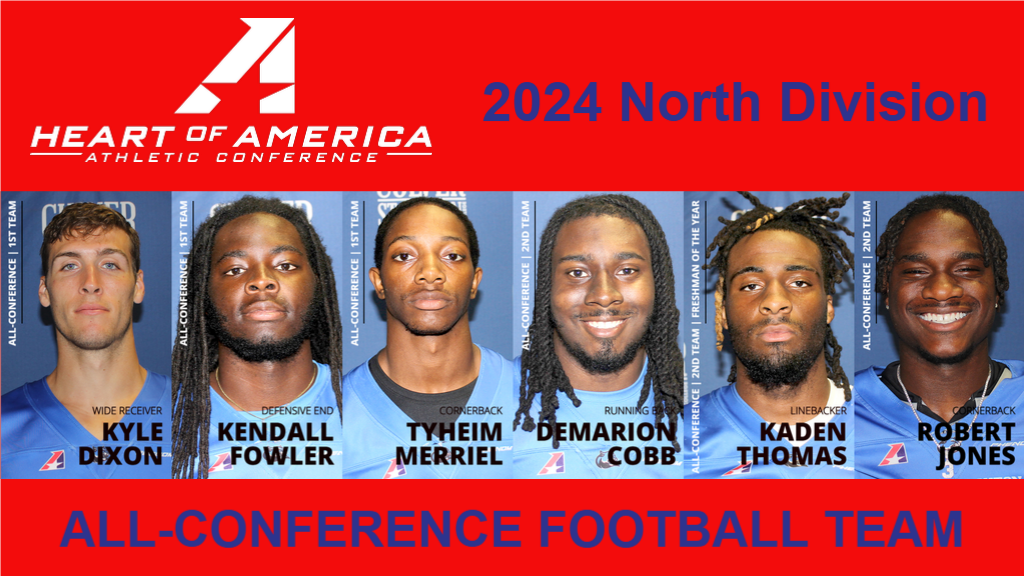 Football Places Nine on All-Heart North Division Team