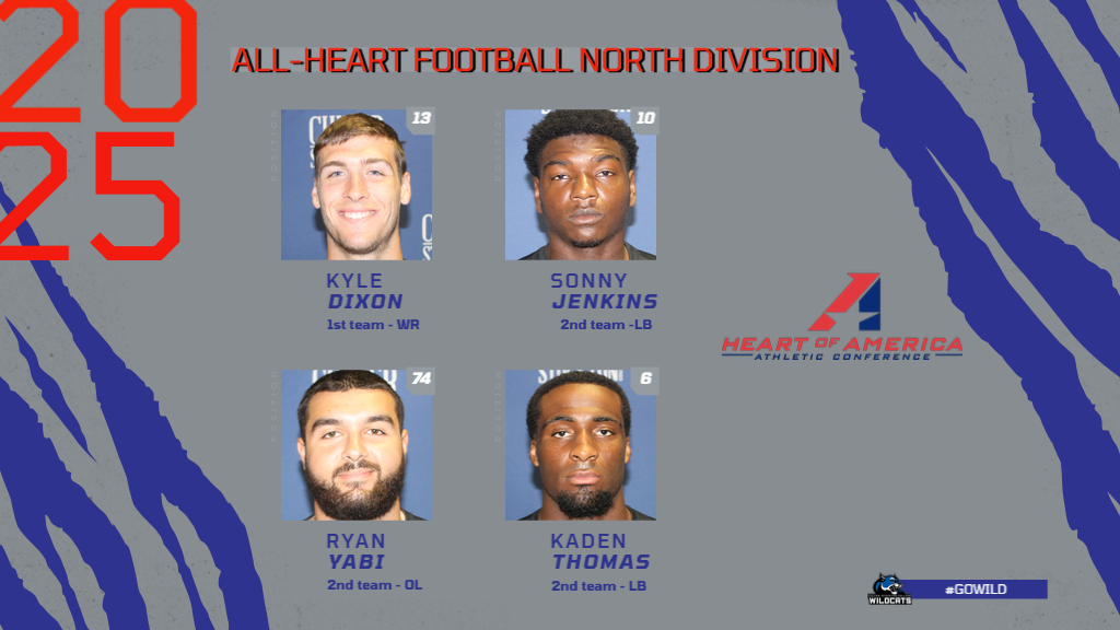 Seven Football Players Named to All-Heart North Team